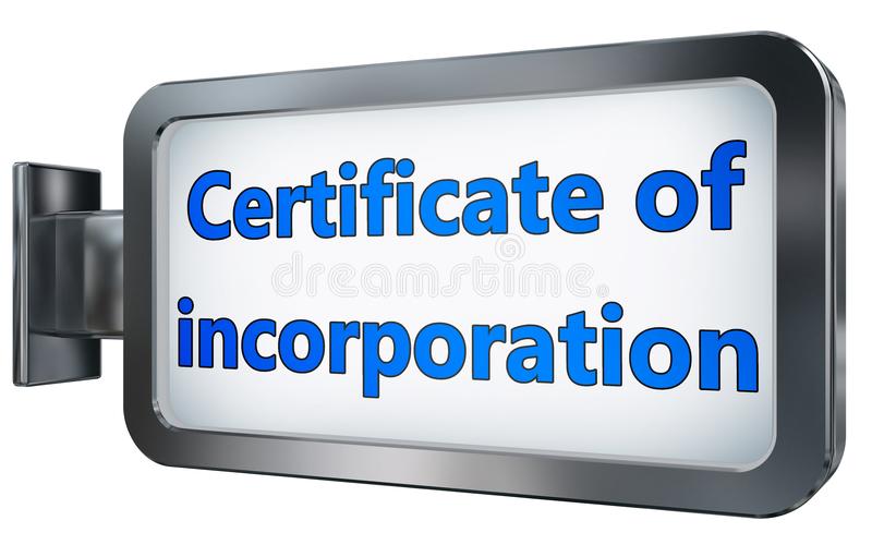 Local Company Registration (Certificate of Incorporation)